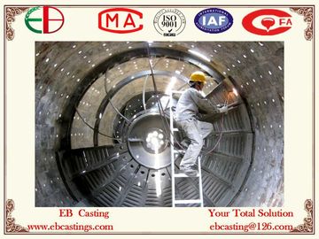 China ZG60Cr5Mo Discharge Grid Liners for Cement Mill Installation EB5017 supplier