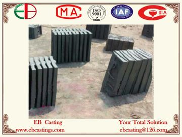 China Forros brancos abrasivos de Shell do ferro do Cr alto de ASTM A532 Cr25 para o moinho BBD4760 Ser de dez anos de carvão fornecedor