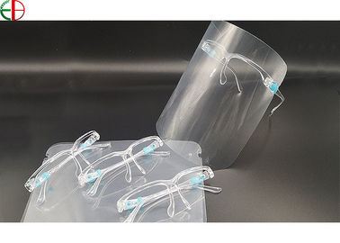 China Anti Liquid Splash Face Shield Transparent Acrylic Double Side Anti Fog Face Shield Glasses supplier