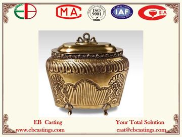 China Brass Jar With Delicate Decorative Pattern EB9063 supplier